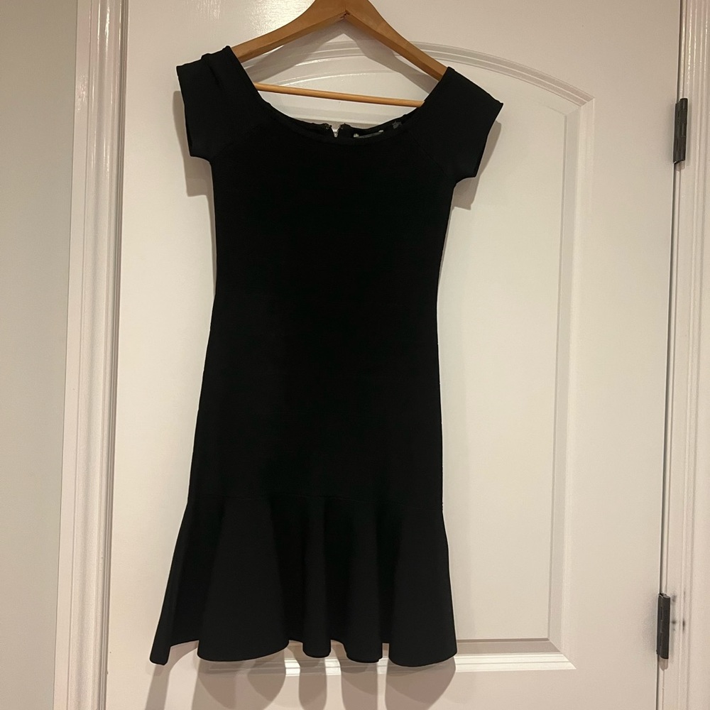Extra Small Tight Midi Off The Shoulder Dress
